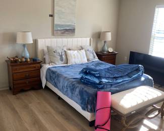 Bedroom set, local artist, signed, and certified artwork