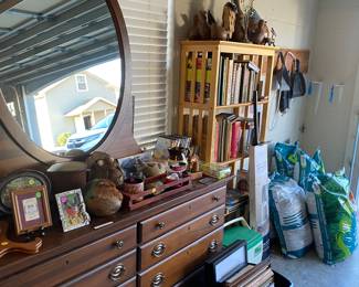 Dresser, frames, decor and more