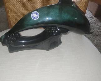 Blue Mountain Pottery Dolphin Figurine