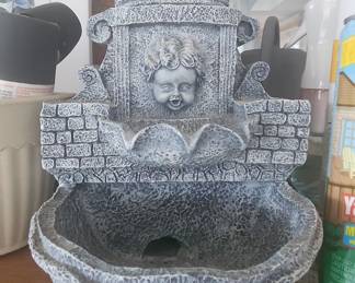 Cherub Face Wall Fountain