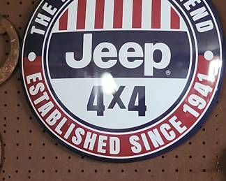 Jeep 4x4 "The American Legend" Tin Sign