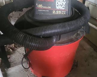 Sears Craftsman 16 Gallon Wet Dry Vac 2.25 Peak HP