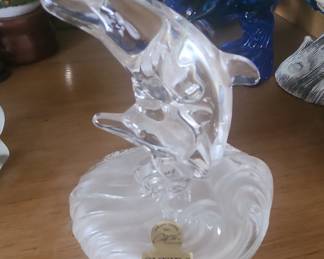 Oneida Crystal Dolphin Figurine