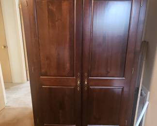 Cherry finish Armoire