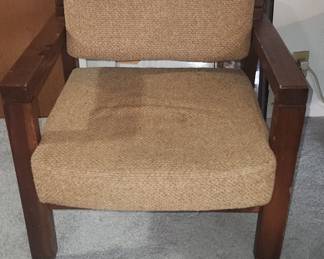 Vintage Upholstered Armchair with Casters (qty. 4 )