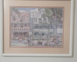 Columbus Square, Castries, St. Lucia Watercolor Print by Jill Walker