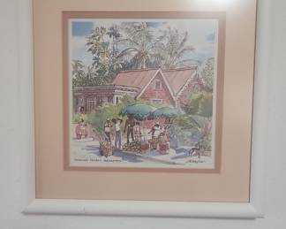 Coconut Vendor, Barbados by Jill Walker - Watercolor