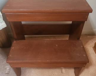 Wooden Two-Step Stool