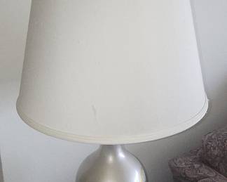 Vintage Silver and Gold Floral Urn Table Lamp qty. 2