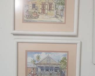 Jill Walker Prints (Set of 2) - "Fruit Seller" and "Ice Cream Vendor", St. Lucia