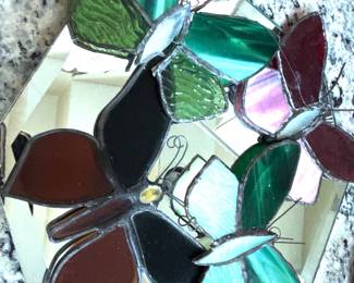 Stained glass butterflies