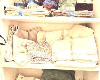 Assorted linens