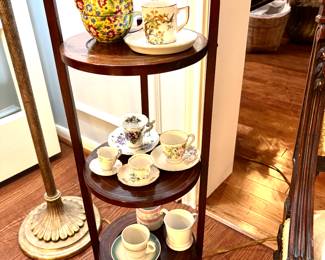 Antique folding pie table