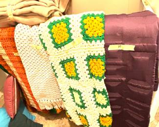 Crocheted throws