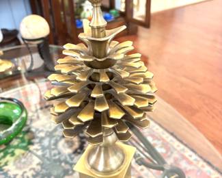 1070's French brass pine cone
