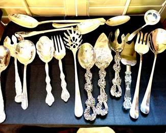 Assorted serving pieces