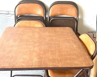Card table and chairs