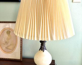 Vintage lamp with glass bases