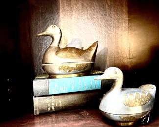Pewter duck boxes