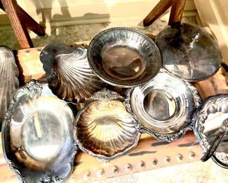 Assorted silver-plate
