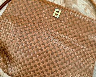 Vintage Fendi woven handbag
