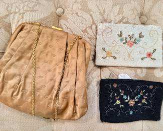 Vintage beaded clutches and handbags