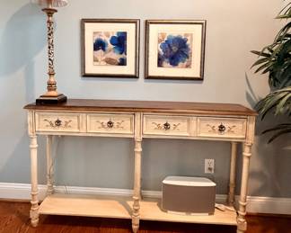 Painted console table