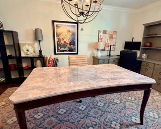 Marble Topped Dining Table/Desk