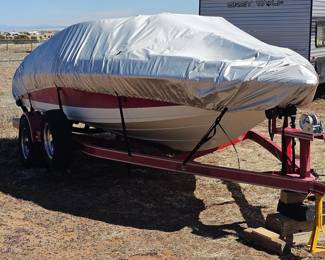 Loaded+++: Boat+ Jeep+ Tools+ Lumber+ Shed. Picture one of four showing 18' boat...boat won't last-many inquiries!