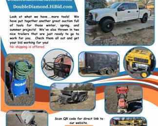 Winter Tool Auction Flyer