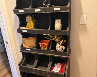 Cubby hole store cabinet 