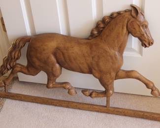 American Copper running horse weathervane wall hanging