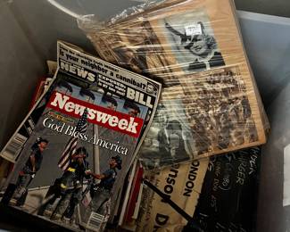 Collectible photos and magazines
