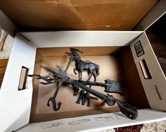 Antique metal weather vane