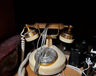 Vintage rotary telephone