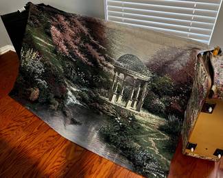 Thomas Kinkade tapestry wall hanging
