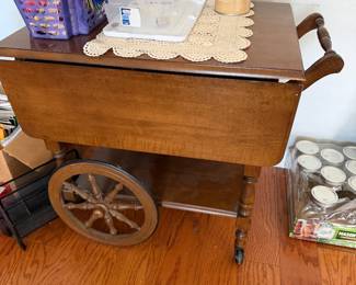 Antique Athens tea/drink cart