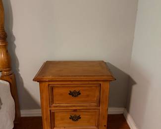 Wood nightstand
