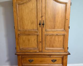 Large wood armoire