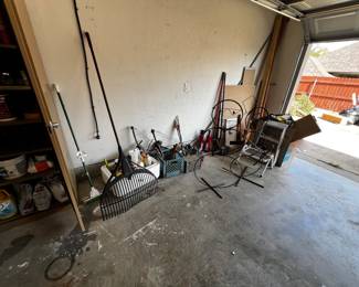 garage stuff, yard supplies