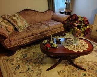 Antique queen Anne style sofa