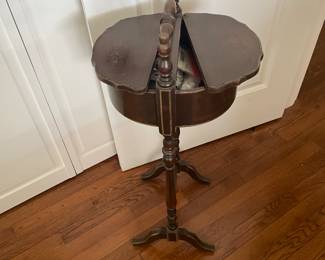 Antique sewing storage