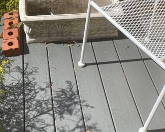 Pair of cement planters