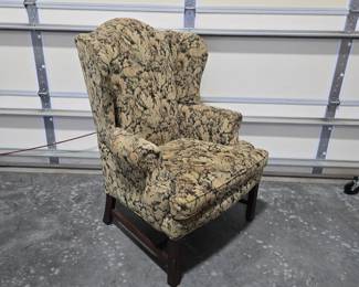Vintage Sherrill Upholstered Wingback Chair Lot 77