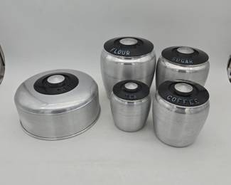 Kromex Aluminum Canisters Lot 69