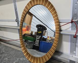 Vintage Hollywood Regency "Eyelash" Mirror Lot 88