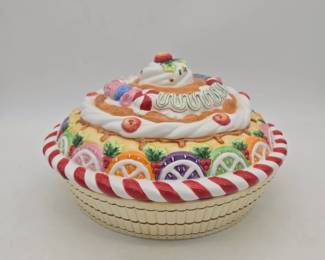 Fitz & Floyd Nutcracker Sweets Pie Keeper Lot 155