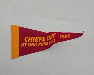 Deron Cherry Signed Pennant Lot 25