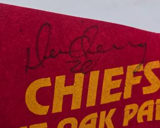 Deron Cherry Signed Pennant Lot 25