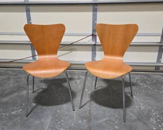 Contemporary Bent Wood Chairs Lot 70